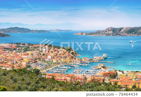 Fantastic view on Palau port and La Maddalena island Fantastic view on Palau port and La Maddalena island 78464434