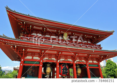 Tokyo Asakusa cityscape Sensoji Temple Hozomon Tokyo Asakusa cityscape Sensoji Temple Hozomon 78466151