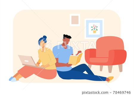 Couple killing time at home Couple killing time at home 78469746