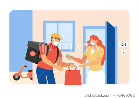 Home delivery during pandemic Home delivery during pandemic 78469768
