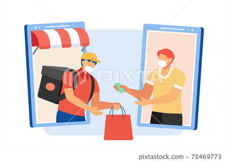 Food delivery during pandemic Food delivery during pandemic 78469773
