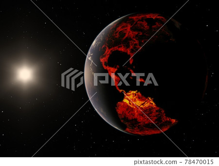 地球 CG 負像 perming3DCG 插圖素材 地球 CG 負像 perming3DCG 插圖素材 78470015