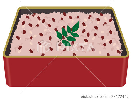 Meal ★ Japanese food illustration red rice Meal ★ Japanese food illustration red rice 78472442
