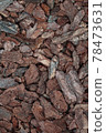 Cedar bark. Aged brown mulch chip. Pine bark 78473631