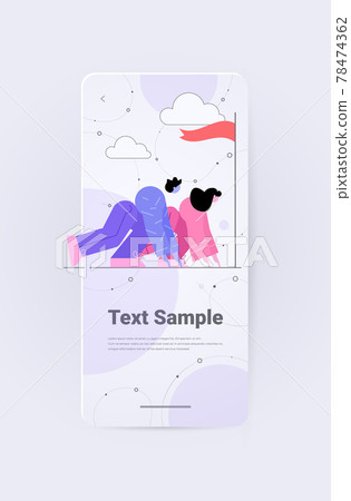 confident businesspeople getting ready for race business competition concept vertical full length confident businesspeople getting ready for race business competition concept vertical full length 78474362