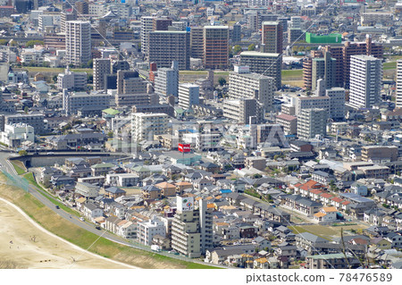 從松笠山觀景台看廣島市淺南區的街景 從松笠山觀景台看廣島市淺南區的街景 78476589
