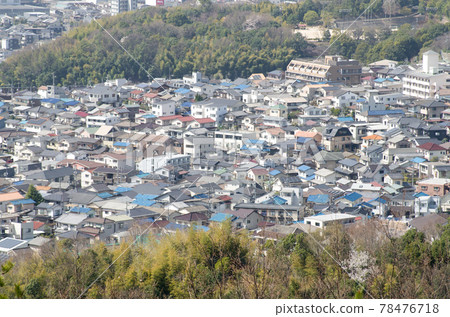 View of the cityscape of Hiroshima in spring as seen from Mt. Iwataki View of the cityscape of Hiroshima in spring as seen from Mt. Iwataki 78476718