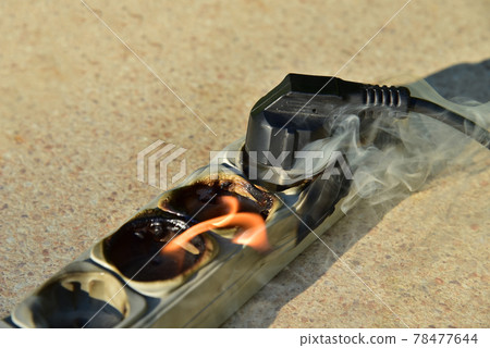 Outlets with switche caught fire in room. Overloaded electrical current or short Outlets with switche caught fire in room. Overloaded electrical current or short 78477644