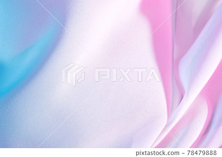 Smooth elegant colorful transparent cloth separated on white background. 78479888