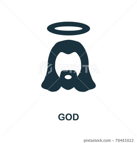 God icon. Simple element from religion collection. Creative God icon for web design, templates, infographics and more 78481022