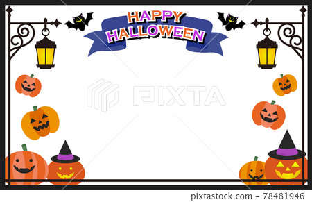 Halloween message card 78481946