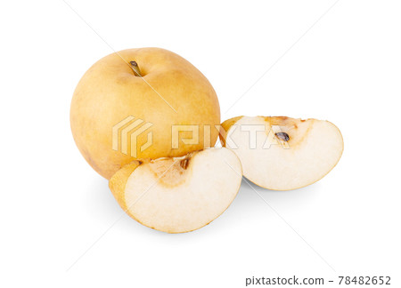 Snow pear isolated on a white background Snow pear isolated on a white background 78482652