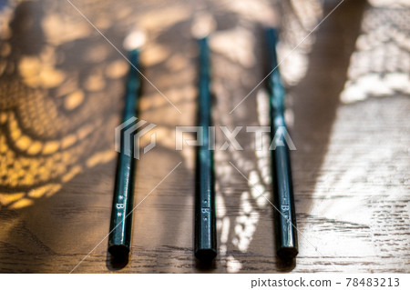 3 pencils by the window 3 pencils by the window 78483213