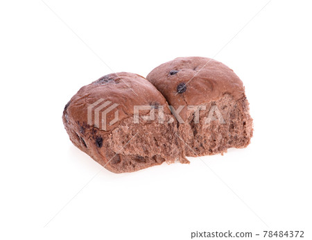 chocolate bread isolated on white background chocolate bread isolated on white background 78484372