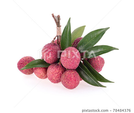 Lychee fruit isolated on white background Lychee fruit isolated on white background 78484376