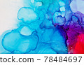 Hand painted alcohol ink art, bright abstract painting. Hand painted alcohol ink art, bright abstract painting. 78484697