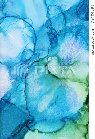 Hand painted alcohol ink art, bright abstract painting. Hand painted alcohol ink art, bright abstract painting. 78484699