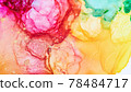 Hand painted alcohol ink art, bright abstract painting. Hand painted alcohol ink art, bright abstract painting. 78484717