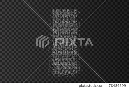 Shower with drops and bubbles isolated on transparent background. Shower with drops and bubbles isolated on transparent background. 78484899