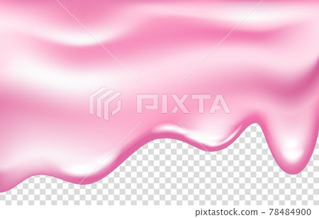 Dripping pink creamy liquid, donut, yogurt with cherry jam. Dripping pink creamy liquid, donut, yogurt with cherry jam. 78484900