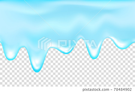 Dripping water isolated on transparent background. Dripping water isolated on transparent background. 78484902