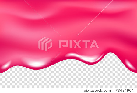Flowing cherry or raspberries pink jam. Flowing cherry or raspberries pink jam. 78484904