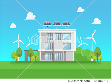 Eco friendly modern house 78486987