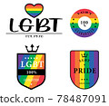 lgbt pride symbol design logo 78487091