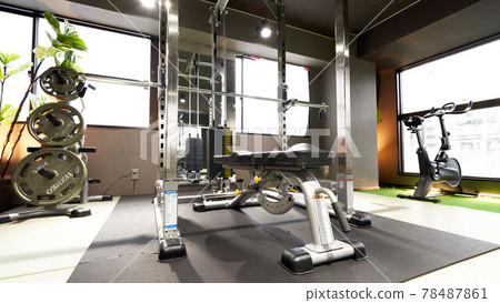 Image of the interior of a room with a training machine Image of the interior of a room with a training machine 78487861