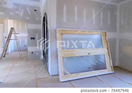 New home installing material for repairs in an apartment is under construction, remodeling, rebuilding renovation door New home installing material for repairs in an apartment is under construction, remodeling, rebuilding renovation door 78487946
