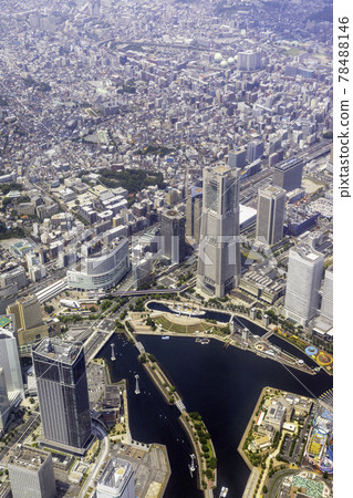 Aerial view of Sakuragicho station area from Yokohama port side Aerial view of Sakuragicho station area from Yokohama port side 78488146