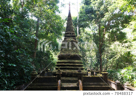 Old temple in the forest of the Thailand. Old temple in the forest of the Thailand. 78488317