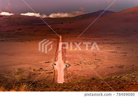 Piton de la Fournaise volcano, Reunion island, France 78489080