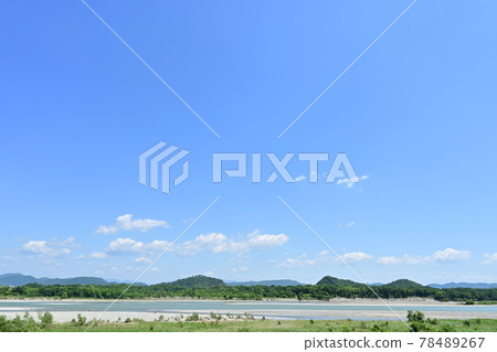 木曾川下游的溫和水流 木曾川下游的溫和水流 78489267