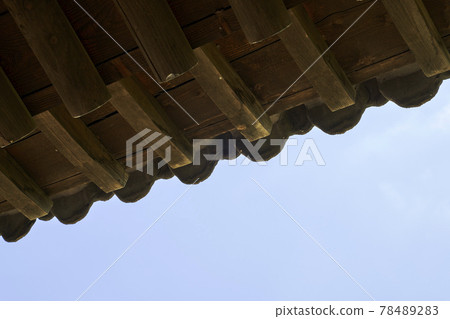 Eaves, Dancheong, Korea Eaves, Dancheong, Korea 78489283