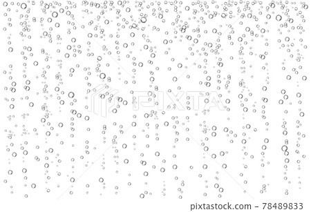 Oxygen air bubbles  flow  in water on white  background. 78489833