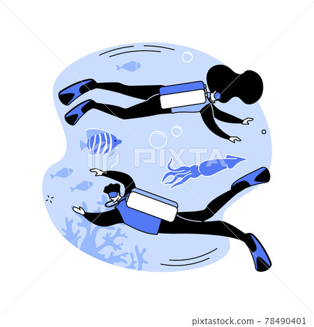 Scuba diving abstract concept vector illustration. Scuba diving abstract concept vector illustration. 78490401