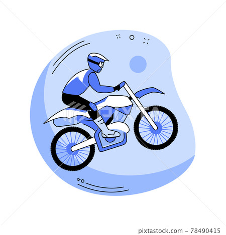 Motocross abstract concept vector illustration. Motocross abstract concept vector illustration. 78490415