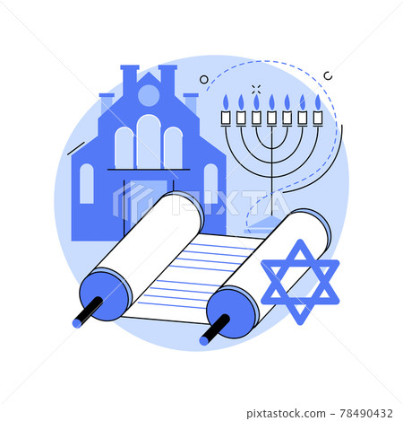 Judaism abstract concept vector illustration. Judaism abstract concept vector illustration. 78490432