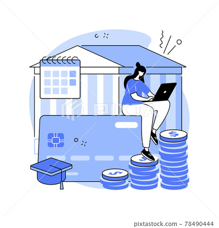 Student loan payments deferred abstract concept vector illustration. Student loan payments deferred abstract concept vector illustration. 78490444