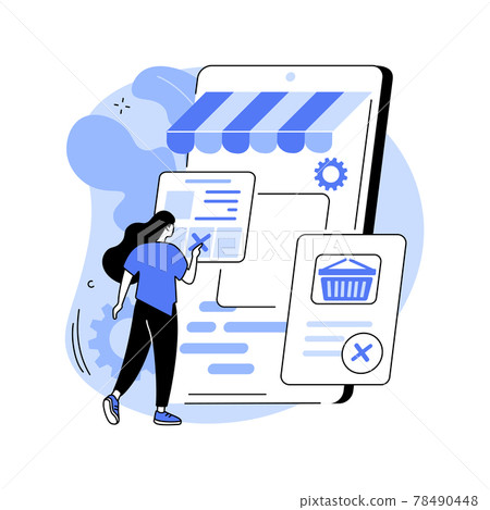Order cancelled abstract concept vector illustration. Order cancelled abstract concept vector illustration. 78490448