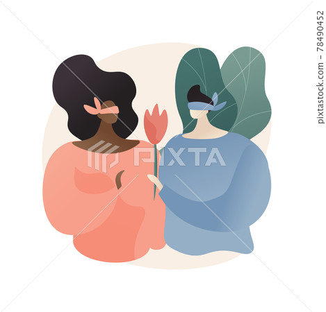 Blind date abstract concept vector illustration. Blind date abstract concept vector illustration. 78490452