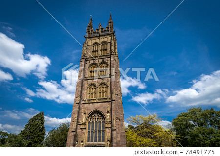 Church spire and sky in Taunton Somerset Church spire and sky in Taunton Somerset 78491775