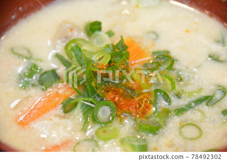 Kasu soup. 78492302