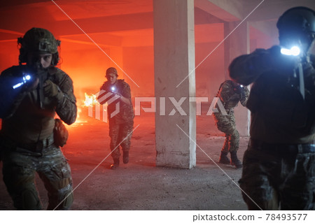 military troops in action urban environment military troops in action urban environment 78493577