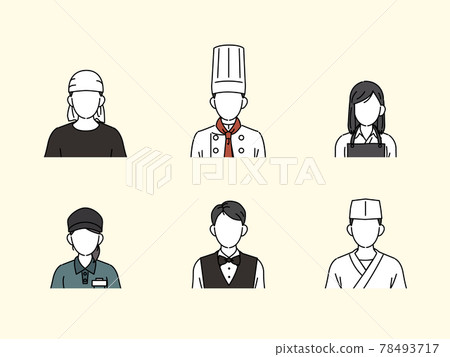 廚師廚師廚師圖標餐廳店員人不露面插圖素材 廚師廚師廚師圖標餐廳店員人不露面插圖素材 78493717