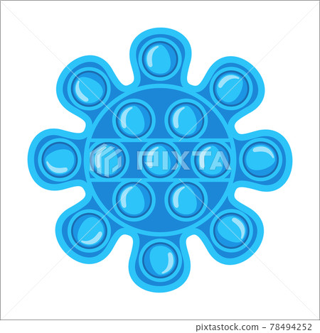 Trendy antistress sensory toy Pop it fidget in flat style isolated on white background. 78494252