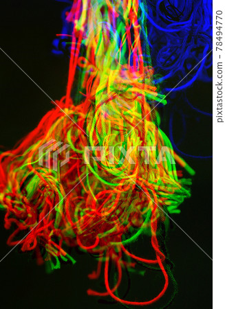 Abstract background with dispersion effect from tangled threads 78494770