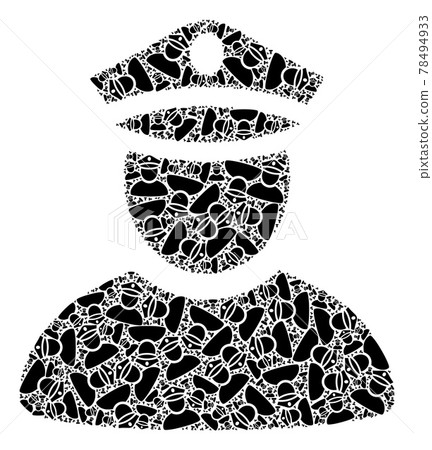 Police Man Recursive Collage of Police Man Items Police Man Recursive Collage of Police Man Items 78494933