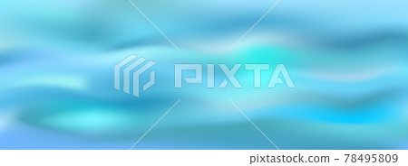 Blue ocean or sea background. Realistic blurred marine landscape. Water texture with sunlights. Vector illustration. Blue ocean or sea background. Realistic blurred marine landscape. Water texture with sunlights. Vector illustration. 78495809